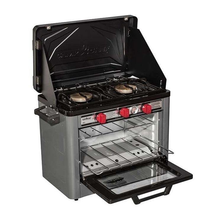 camp-chef-deluxe-Outdoor Oven and 2-Burner Stove
