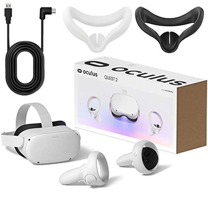 oculus-quest-2-Advanced All-in-One Virtual Reality Gaming Headset for Family Holiday