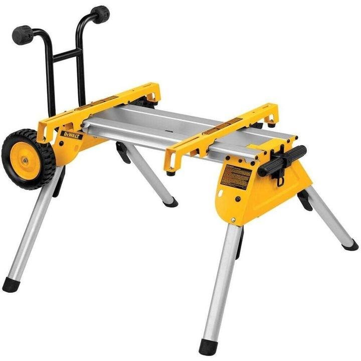 dewalt-33 lbs. Heavy Duty Rolling Table Saw Stand with Quick-Connect Stand Brackets with 200lbs. Capacity