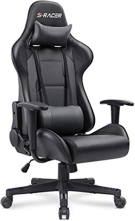 homall-Gaming Chair Office Chair High Back Computer Chair PU Leather Desk Chair PC Racing Executive Ergonomic Adjustable Swivel Task Chair