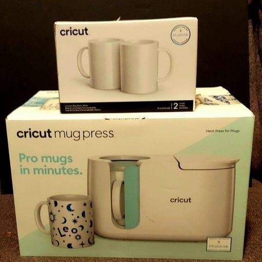 cricut-Mug Press Machine, Infusible Ink Sheets, DIY Mugs, Designs Bundle