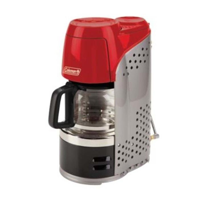 coleman-quikpot-Portable Propane Coffee Maker, Red