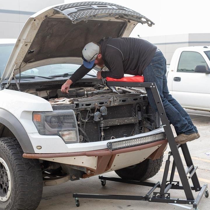 Foldable Topside Creeper Top Easy Engine Access 4 auto body shop or home garage