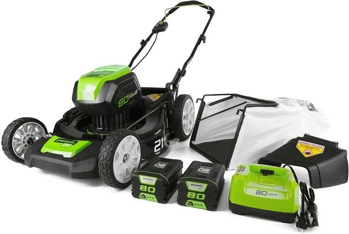 21-Inch 80V Lawn Mower, (2) 2Ah Batteries and Charger Included