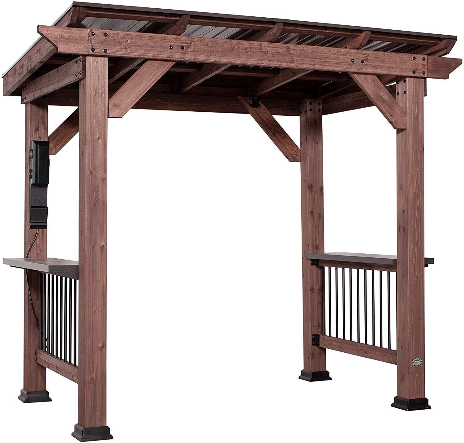 Backyard Discovery Saxony Wooden Grill Gazebo