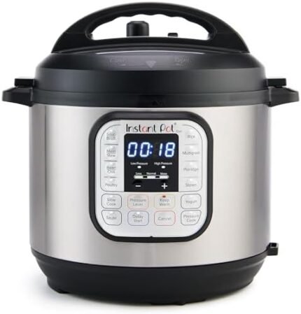 7-in-1 Electric Pressure Cooker, Slow Cooker, Rice, Steamer, Sauté, Yogurt Maker, Warmer & Sterilizer, Includes App With Over 800 Recipes, Stainless Steel, 6 Quart