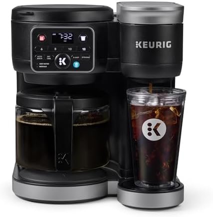 Hot & Iced Single Serve & Carafe Coffee Maker – MultiStream Technology, 72oz Reservoir, Ideal for Holiday Hosting & Gift Giving