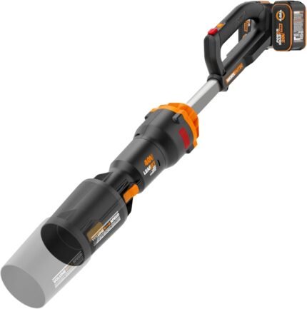 Cordless Leaf Blower, Electric Blower with 620 CFM & 165 MPH, Blowers for Lawn Care with Brushless Motor & 3 Speed Control, 2 × 4.0 Ah Batteries & Charger Included
