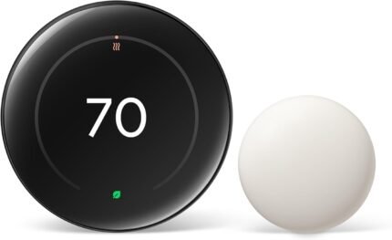Nest Learning Thermostat (4th gen) + Nest Temperature Sensor (2nd gen) - Obsidian