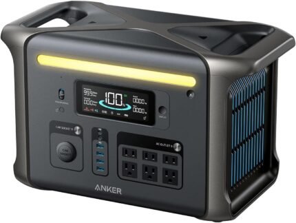 Portable Power Station, 1800W Solar Generator, PowerHouse Design, 1536Wh Battery Generators for Home Use, LiFePO4 Power Station for Outdoor Camping and RVs (Solar Panel Optional)