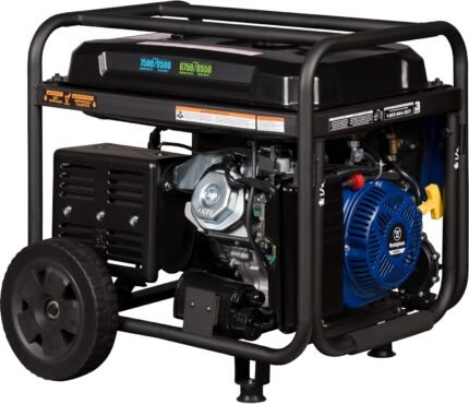 9500 Peak Watt Dual Fuel Home Backup Portable Generator, Electric Start, Transfer Switch Ready, Gas & Propane Powered, CO Sensor