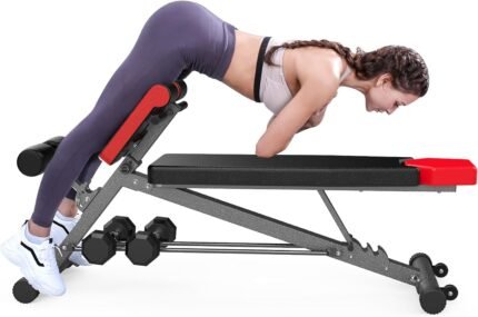 Multi-Functional Weight Bench for Full All-in-One Body Workout – Adjustable Workout Bench Press for Home Gym, Fitness equipment for Back HyperExtension, Roman Chair Exercise, Sit up