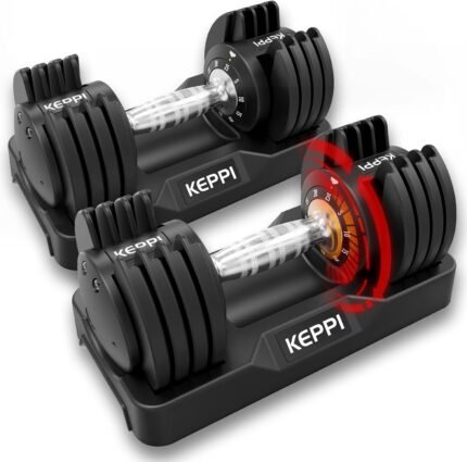 Adjustable Dumbbells Set-25lb/40lb/55lb/60lb, Anti-Slip Metal Fast Adjust Weight Handle, Exercise & Fitness for Full Body Workout - Adjustable Dumbbell