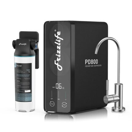Reverse Osmosis Water Filter, NSF/ASNI 58&53&42&372 Standard, Alkaline Mineral pH+ Tankless Reverse Osmosis System, 9-Stage Under Sink Filtration RO, 2:1 Pure to Drain
