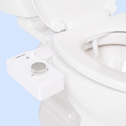 Non-Electric Bidet Toilet Seat Attachment, Adjustable Water Pressure & Nozzle Angle