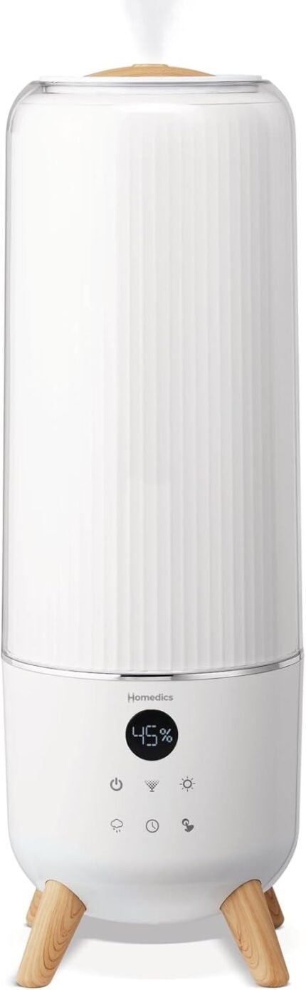 5.56L Ultrasonic Cool Mist Humidifier Top-Fill with Essential Oil Tray White