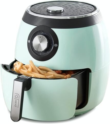 6QT Electric Air Fryer, 1700W, Adjustable Temperature Control, Nonstick Basket, Auto Shut-Off, 400°F Max Temp