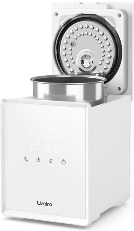 5L Stainless Steel Evaporative Humidifier Auto-Off No Mist for Home Bedroom