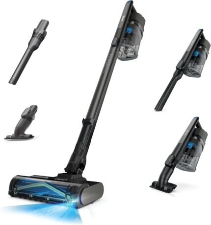 Cordless Vacuum, FloorDetect & Dirt-Reveal Technology, Carpet & Hard Floor, Rechargeable, Charcoal