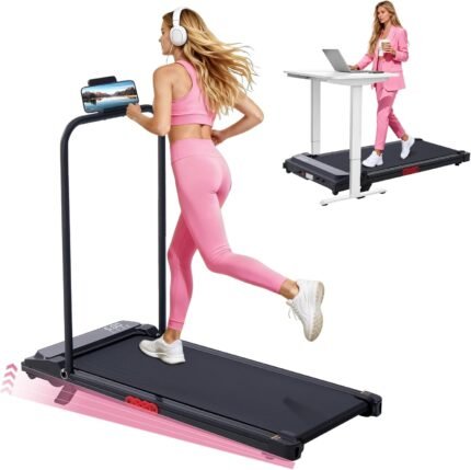 3.0HP Protable Walking Pad Treadmill with Handles and Incine for Home Small, 0.6-7.6MPH, 350LBS