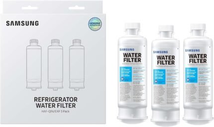 Genuine Filters for Refrigerator Water and Ice, Carbon Block Filtration for Clean, Clear Drinkin(Pack of 3)g Water