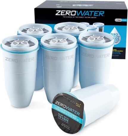 Replacement Filter - 5-Stage 0 TDS Filter Replacement - System IAPMO Certified to Reduce Lead, Chromium, 6-Pack