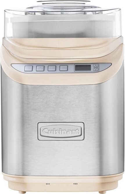 2-Quart Cool Creations Ice Cream, Frozen Yogurt, Gelato and Sorbet Maker, LCD Screen with Countdown Timer, Makes Frozen Treats in 20-Minutes or Less, Cream