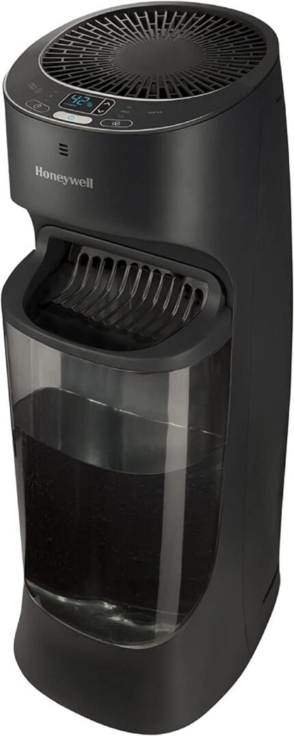 6.4L Digital Humidistat Tower Humidifier Evaporative Cool Mist for Large Room Black