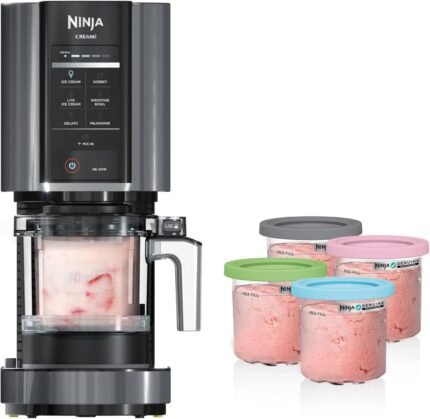 7-in-1 Ice Cream Maker, Includes (5) Pints, for Ice Cream, Gelato, Sorbet ,Milkshakes, Mix-ins, Smoothie Bowls & More