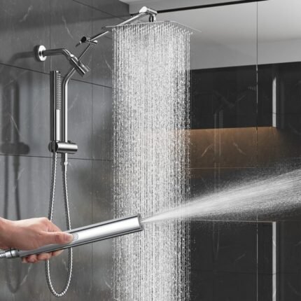 Luxurious Filtered Shower Head with Extension Arm, Multi-Spray High Pressure for Bathroom