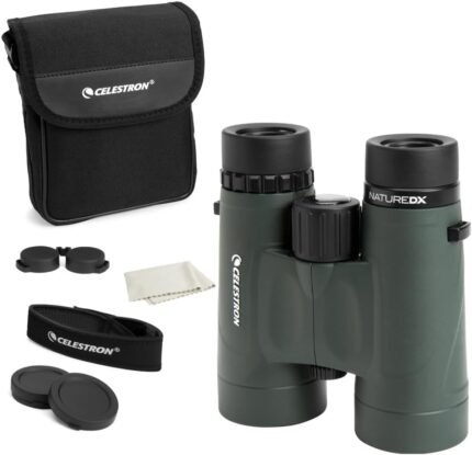 8x42 Binoculars – Ideal for Birding and Outdoors – 42mm Objective Lenses – Wide 7.4° Field of View – BaK-4 Prisms – Fully Multi-Coated – Waterproof and Fogproof