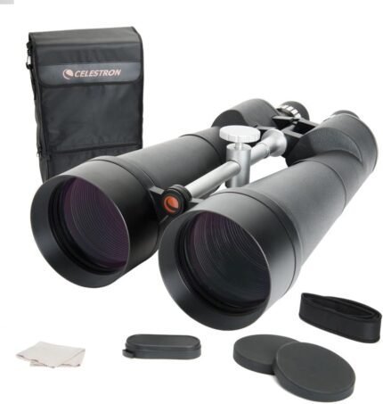 25x100 Binoculars – Giant Aperture Binoculars for Deep-Sky Astronomy & Long-Distance Viewing – Multi-Coated Optics – Includes Tripod Adapter & Carrying Case
