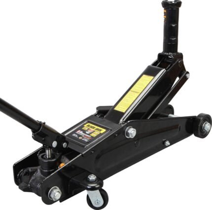 Hydraulic Trolley Service/Floor Jack (Fits: SUVs and Extended Height Trucks): 3 Ton (6,000 lb) Capacity, Black