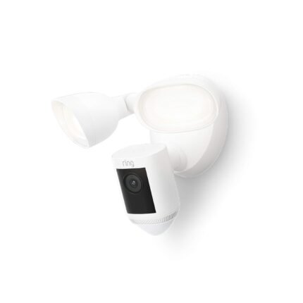Floodlight Cam Wired Pro with Bird’s Eye View and 3D Motion Detection, White