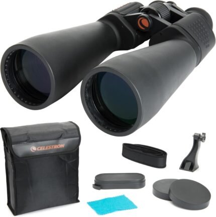 25x70 Binoculars – Powerful Binoculars for Detailed Long-Distance Viewing and Binocular Astronomy – Multi-Coated Optics – Tripod Adapter & Carrying Case