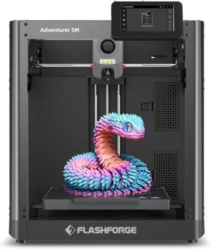 3D Printer with Fully Auto Leveling, Max 600mm/s High Speed Printing, 280°C Direct Extruder with 3S Detachable Nozzle,Print Size 220x220x220mm