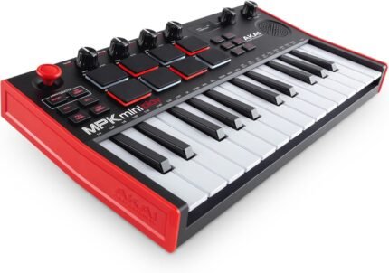 25-Key USB MIDI Keyboard Controller with Built-in Speaker and Sounds Plus Dynamic Keybed, MPC Pads, Software Suite