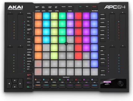 MIDI Controller with 8 Touch Strips, Step Sequencer, 64 RGB Velocity-Sensitive Pads, CV Gates, MIDI In and Out, USB-C