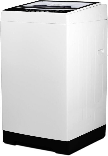 Small Portable Washer, Washing Machine for Household Use, Portable Washer 2.0 Cu. Ft. with 6 Cycles, Transparent Lid & LED Display