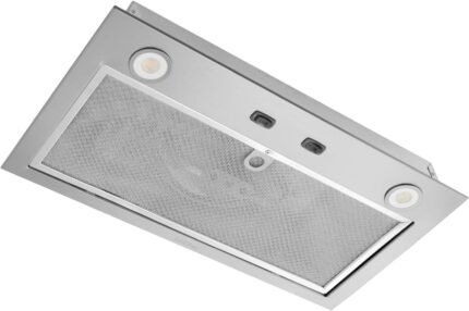 Power Pack Range Hood Insert with 2-Speed Exhaust Fan and Light, 300 Max Blower CFM, Stainless Steel, 21-Inch Built